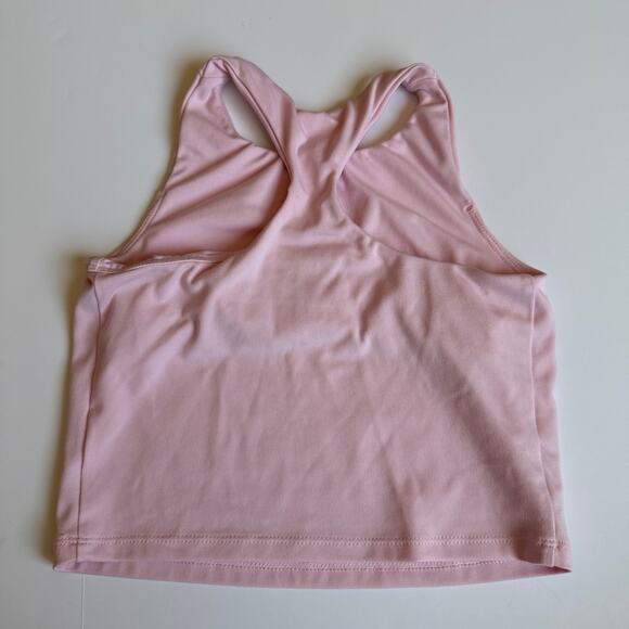Under Armour Girls Pink Motion Crop Tank Top 6 - Picture 6 of 7